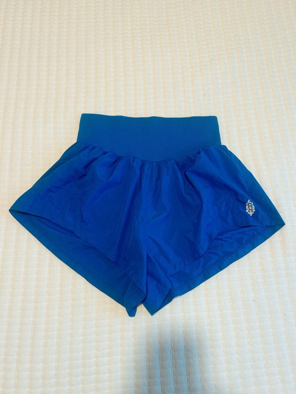 Free People Movement Get Your Flirt On Blue Women's Athletic Shorts